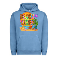 Pigment Pebble Blue beach vibes Urban Hoodie - AdoDesignShop