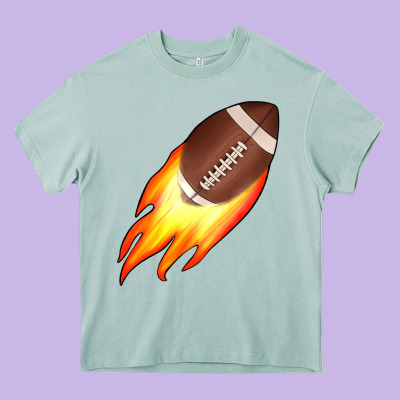 American Football Heavy Core Tee Designed By Jahusdesignshop