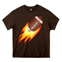 Chocolate Brown american football Heavy Core Tee - JahusDesignShop