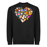 Black Easter Love Heavyweight Sweatshirt - CowhideDigitalArt