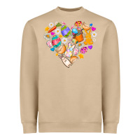Mushroom Easter Love Heavyweight Sweatshirt - CowhideDigitalArt