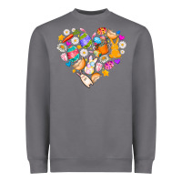 Storm Easter Love Heavyweight Sweatshirt - CowhideDigitalArt