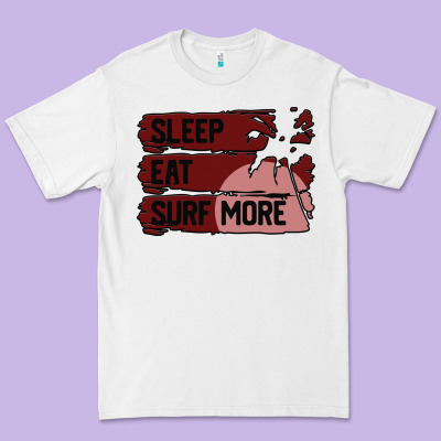 Surf, Sleep, Eat Premium Tee Designed By Bettercallsaul
