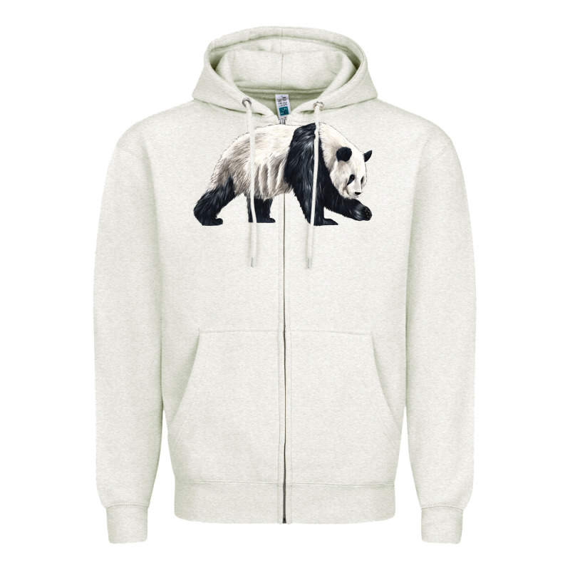 Walking Panda Zipper Hoodie by LillyAllenDesigns | Teevron