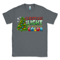 Charcoal Heather Christmas light are my favorite color Classic Tee - NancyCooperArtShop