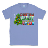 Colony Blue Christmas light are my favorite color Classic Tee - NancyCooperArtShop