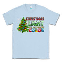 Dusty Blue Christmas light are my favorite color Classic Tee - NancyCooperArtShop