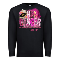 Black heal cancer for nothing is impossible with god Premium Sweatshirt - BarkalooDesign