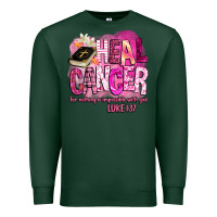 Sports Green heal cancer for nothing is impossible with god Premium Sweatshirt - BarkalooDesign