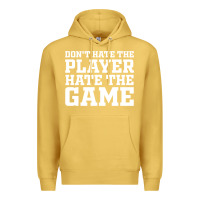 Antique Gold Don't Hate The Player Hate The Game Premium Hoodie - InspiraDesign