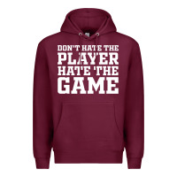 Burgundy Don't Hate The Player Hate The Game Premium Hoodie - InspiraDesign