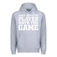 Heather Grey Don't Hate The Player Hate The Game Premium Hoodie - InspiraDesign
