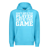 Ocean Blue Don't Hate The Player Hate The Game Premium Hoodie - InspiraDesign