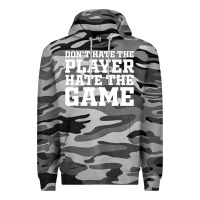 Slate Camo Don't Hate The Player Hate The Game Premium Hoodie - InspiraDesign