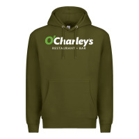 Army Green O'Charley's Resto and Bar Premium Hoodie - InspiraDesign