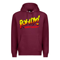 Burgundy Ronda Rousey Merch Rowdy Ronda Rousey Shirt Premium Hoodie - InspiraDesign