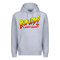 Heather Grey Ronda Rousey Merch Rowdy Ronda Rousey Shirt Premium Hoodie - InspiraDesign