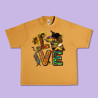 Love Juneteenth Africa Urban Heavy Tee Designed By Cowgirlartshop