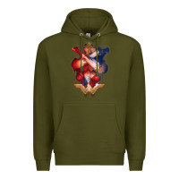 Army Green wonder woman movie arms crossed t shirt Premium Hoodie - InspiraDesign