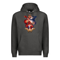 Charcoal Heather wonder woman movie arms crossed t shirt Premium Hoodie - InspiraDesign