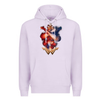 Lilac wonder woman movie arms crossed t shirt Premium Hoodie - InspiraDesign