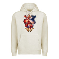 Oatmeal Heather wonder woman movie arms crossed t shirt Premium Hoodie - InspiraDesign