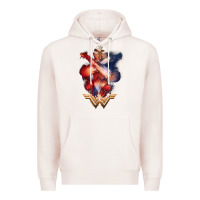 Pale Pink wonder woman movie arms crossed t shirt Premium Hoodie - InspiraDesign