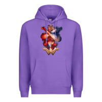 Purple wonder woman movie arms crossed t shirt Premium Hoodie - InspiraDesign