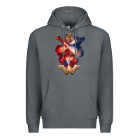 Rock wonder woman movie arms crossed t shirt Premium Hoodie - InspiraDesign