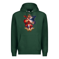 Sports Green wonder woman movie arms crossed t shirt Premium Hoodie - InspiraDesign