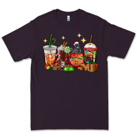 Plum Christmas coffee cups with Labrador Premium Tee - RanaPortraitStore