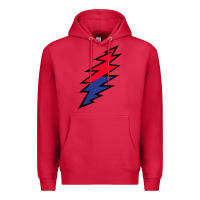 Cardinal Lazy Lightning Bolt Premium Hoodie - InspiraDesign