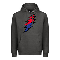Charcoal Heather Lazy Lightning Bolt Premium Hoodie - InspiraDesign