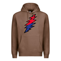 Chestnut Lazy Lightning Bolt Premium Hoodie - InspiraDesign