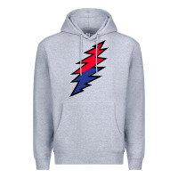 Heather Grey Lazy Lightning Bolt Premium Hoodie - InspiraDesign