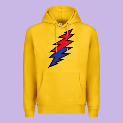 Lazy Lightning Bolt Premium Hoodie Designed By Inspiradesign
