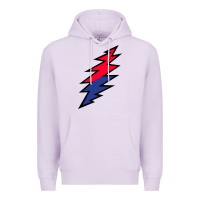 Lilac Lazy Lightning Bolt Premium Hoodie - InspiraDesign