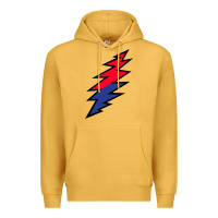 Mustard Lazy Lightning Bolt Premium Hoodie - InspiraDesign