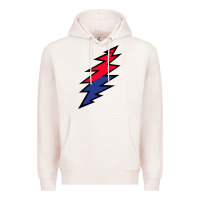 Pale Pink Lazy Lightning Bolt Premium Hoodie - InspiraDesign