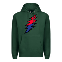 Sports Green Lazy Lightning Bolt Premium Hoodie - InspiraDesign