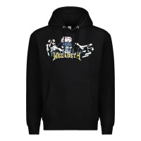 Black Megadeath caught Premium Hoodie - InspiraDesign