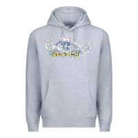 Heather Grey Megadeath caught Premium Hoodie - InspiraDesign
