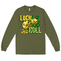 Army Green Luck and roll Long Sleeve Tee - CowGirlArtShop