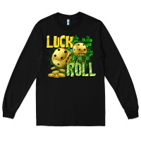 Black Luck and roll Long Sleeve Tee - CowGirlArtShop