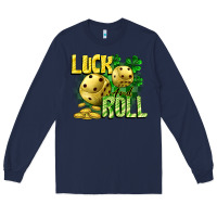 Navy Luck and roll Long Sleeve Tee - CowGirlArtShop