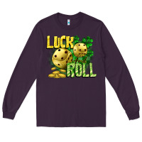 Plum Luck and roll Long Sleeve Tee - CowGirlArtShop