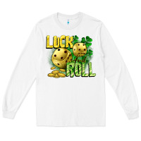 White Luck and roll Long Sleeve Tee - CowGirlArtShop