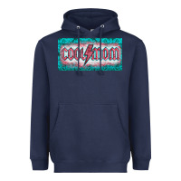 Navy western coll mom    license  plaid  templata Heavyweight Hoodie - BarkalooDesign