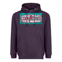 Plum western coll mom    license  plaid  templata Heavyweight Hoodie - BarkalooDesign
