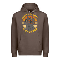 Coffee funny retro sunset eff you see kay why oh you cat lovers t shirt Premium Hoodie - ArtChic